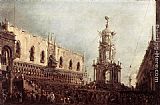 Carnival Thursday on the Piazzetta by Francesco Guardi